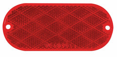 OBLONG REFLECTOR  RED