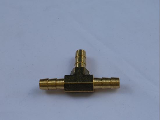 BRASS BARB/BARB/BARB 'T' 1/4'(6.5MM