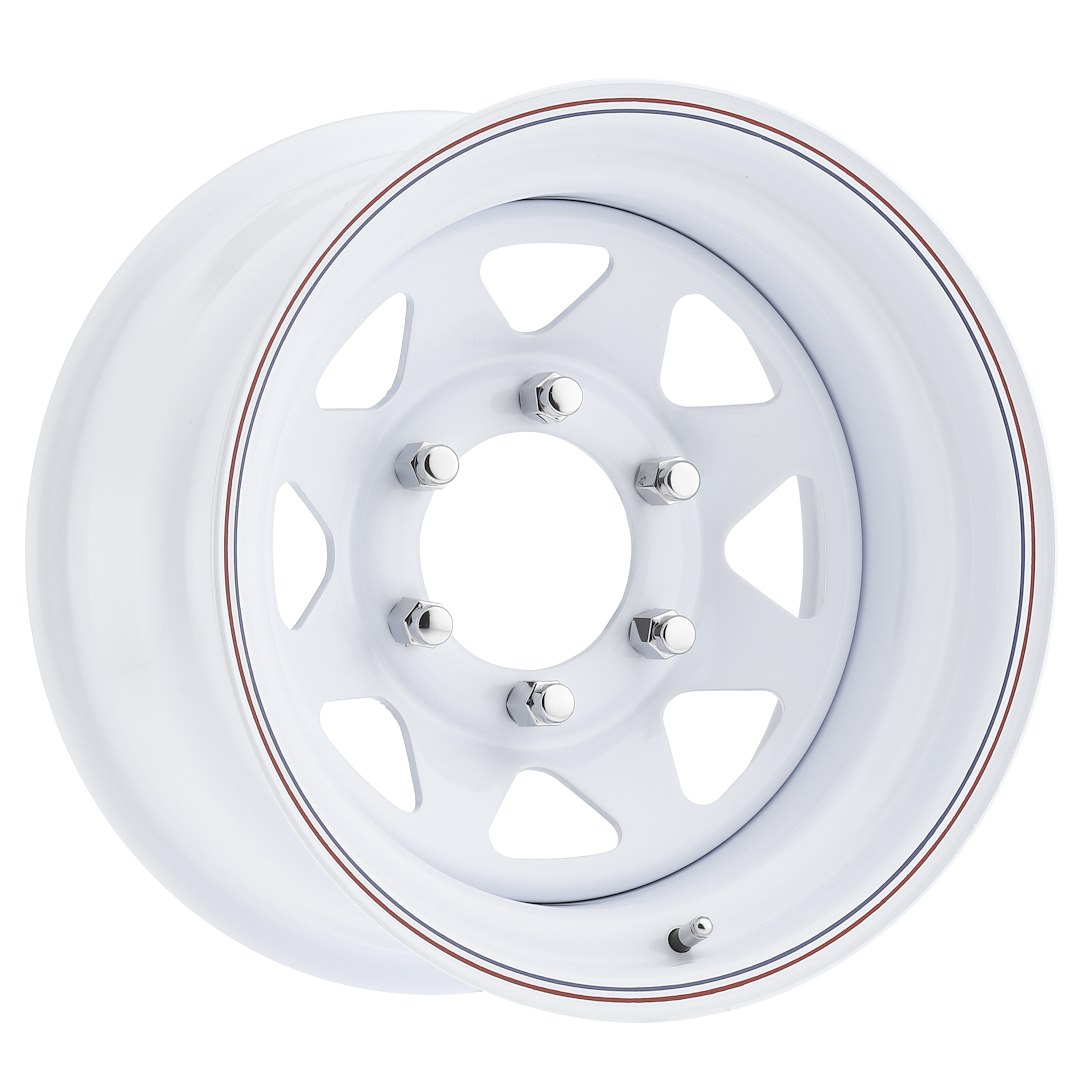 WHITE SPOKE 16X8 8X6.5 (4.5') BS