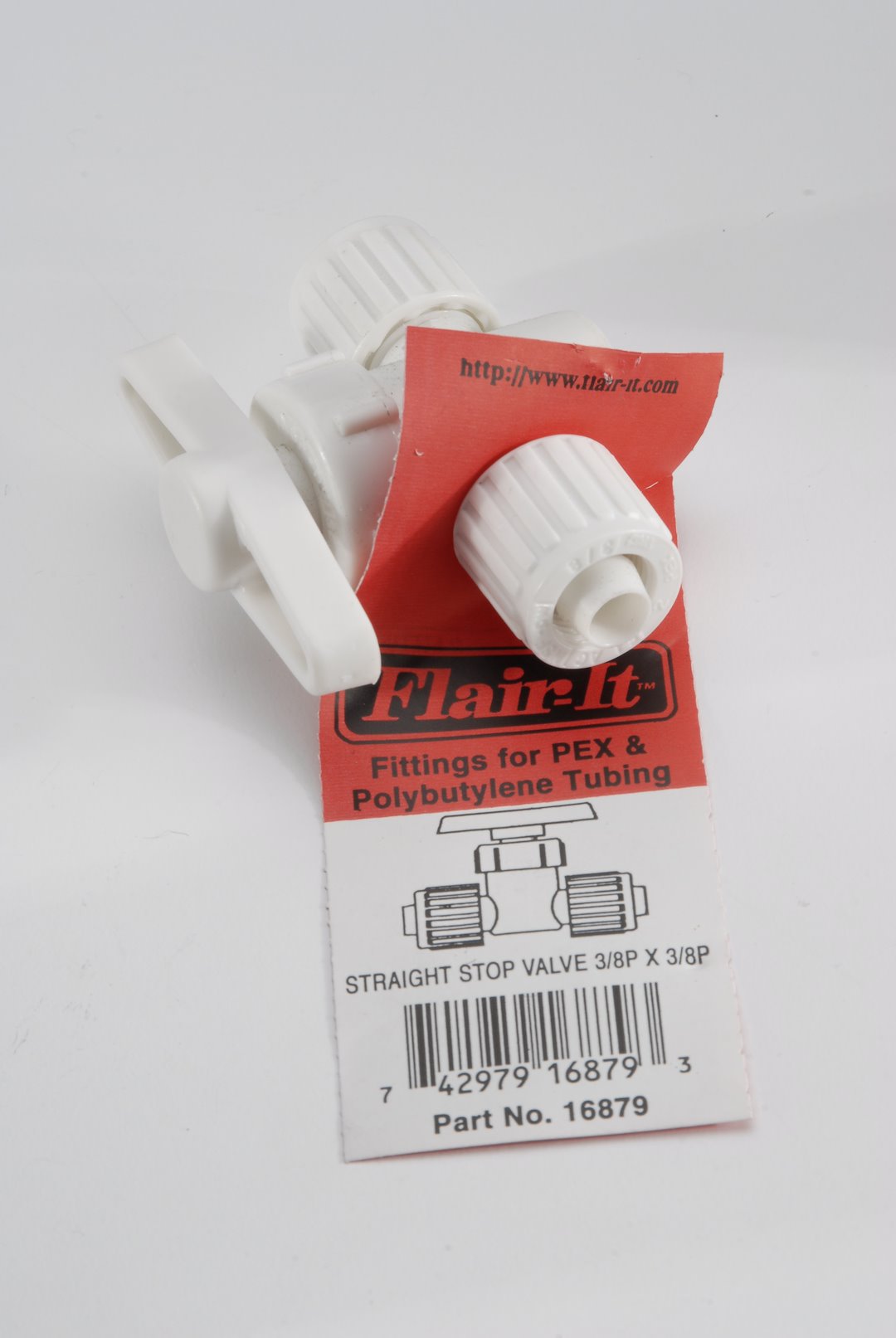 1PC 3/8 X 3/8 STG. VALVE