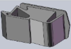 PLASTIC LATCH - BLACK 2GWD-14B