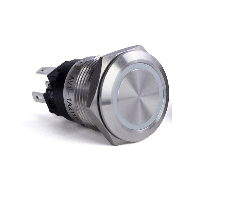PUSH BUTTON SWITCH  BLUE HALO