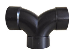DOUBLE 1/4 BEND 3' HUB DW