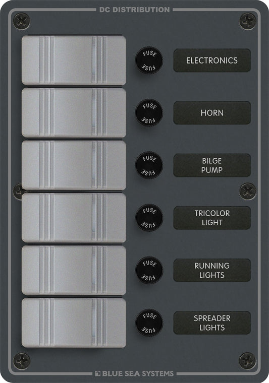 PANEL H2O 12VDC AGC 6POS V