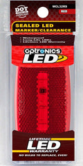 LED M/C;OVAL;WHT; RED