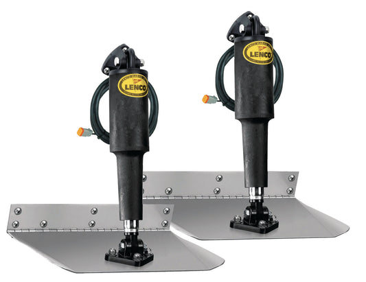 Lenco 12inx36in Standard Mount Trim Tab Kit 12v Requires Switch