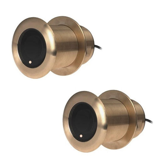 Raymarine B75MH 20DEG Pair Thru Hull Chirp Transducers
