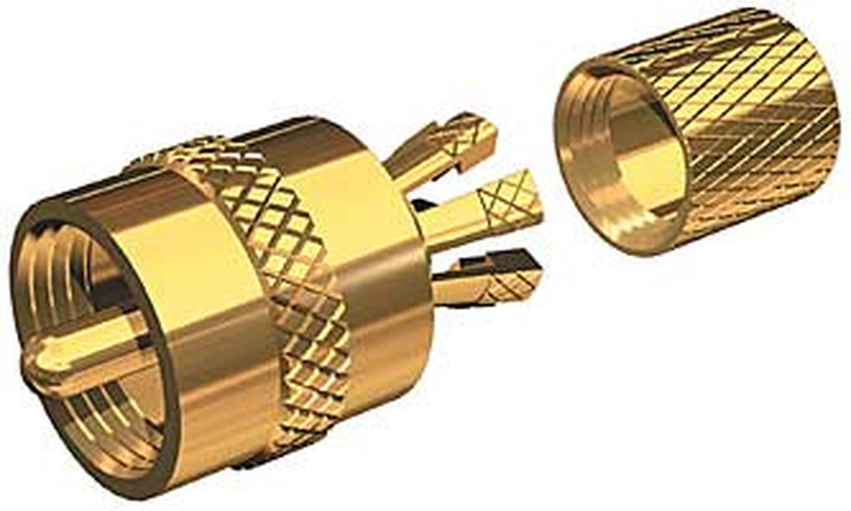 Shakespeare PL259CPG Connector Gold Plated Bulk