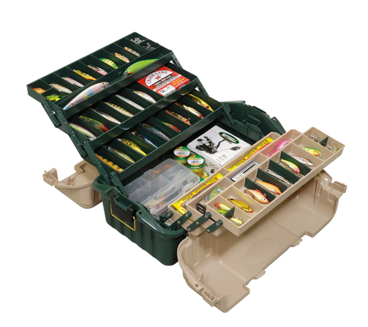 Plano Hip Roof Tackle Box w/6-Trays - Green/Sandstone [861600]