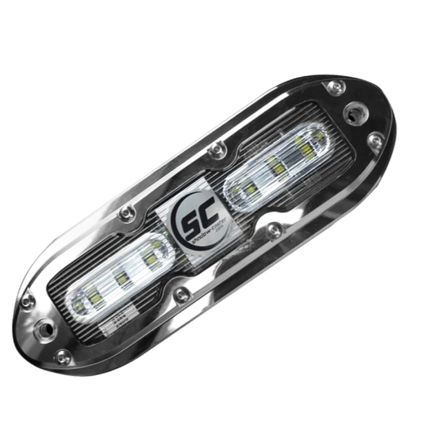 Shadow-Caster SCM-6 LED Underwater Light w/20' Cable - 316 SS Housing - Aqua Green [SCM-6-AG-20]