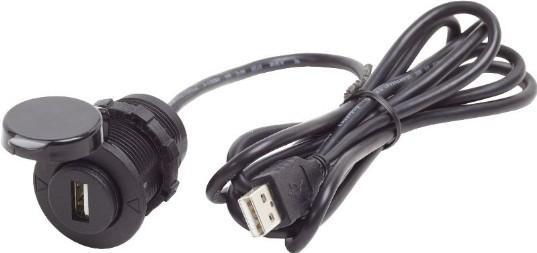 BLUE SEA 12VDC USB 2.0 Port w/ Ext Cable | 1044-BSS