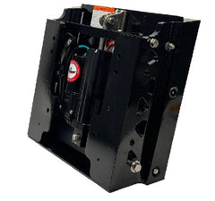 BOB'S MACHINE 4 inch Setback Action Series Jack Plate, Powder Coated Black  | 100-104101P-PCGB-NOSPN-NG