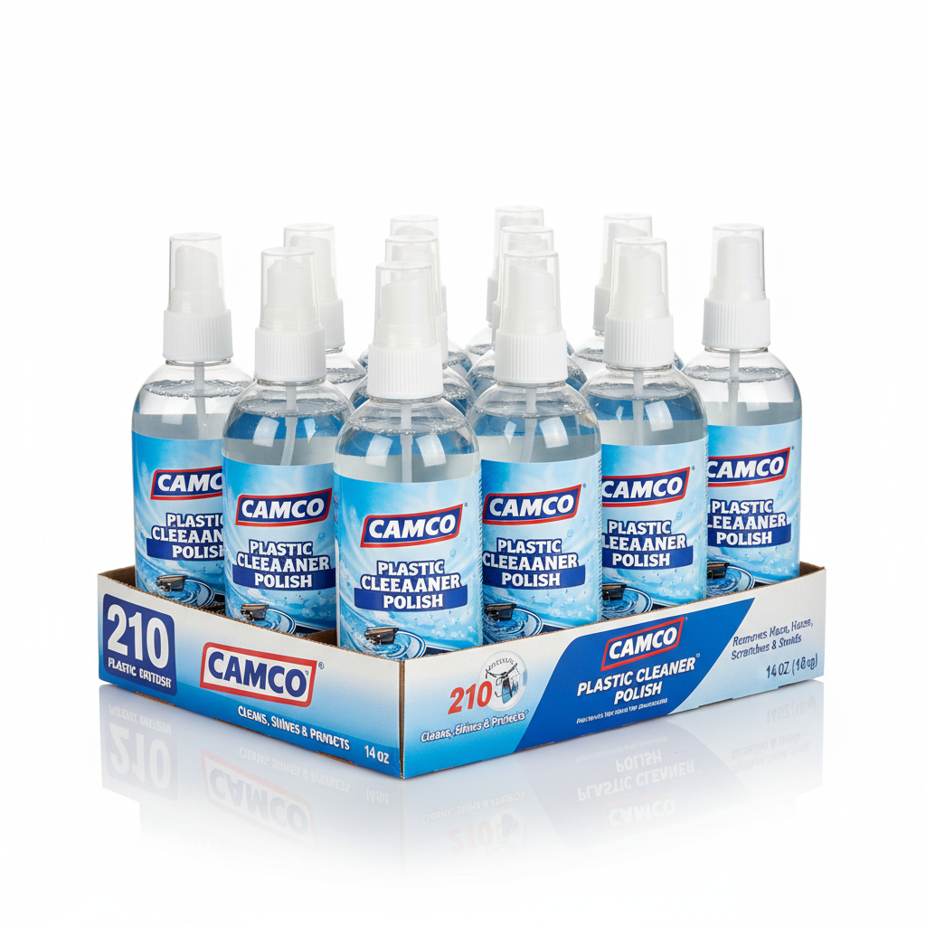 Camco 210 Plastic Cleaner Polish - 14oz Spray - Case of 12 [40934CASE]