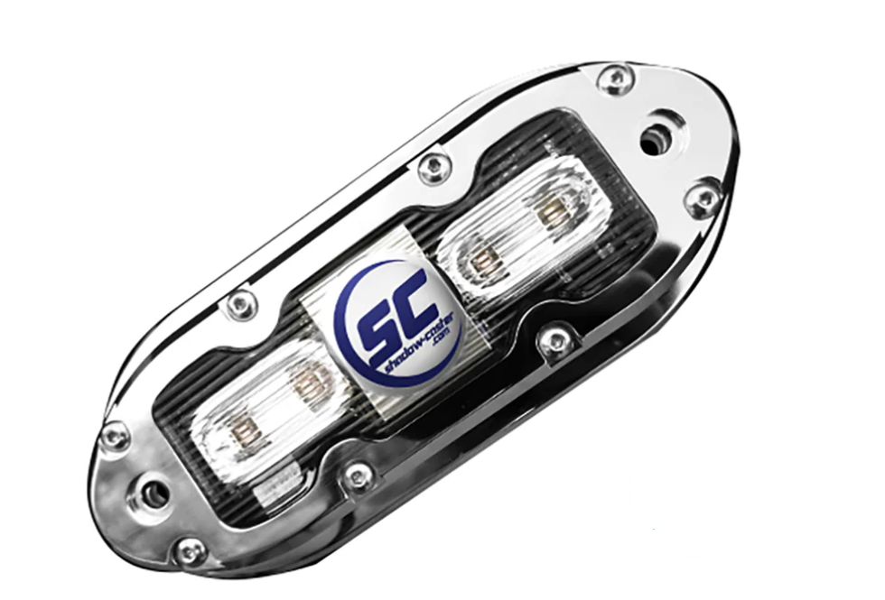 Shadow-Caster SCM-4 LED Underwater Light w/20' Cable - 316 SS Housing - Bimini Blue [SCM-4-BB-20]