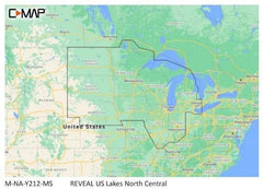 C-MAP Reveal US Lakes North Central | M-NA-Y212-MS