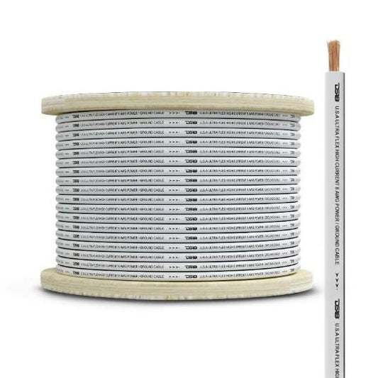 DS18 8-GA Marine Grade Tinned 100% Copper OFC Ground Wire -100 Feet | MOFC8GA100G