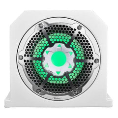 DS18 10" Marine & Motorsports Subwoofer Box Loaded with Integrated RGB Lights 4 Ohms 700W WHT| NXL-10SUBLD/W