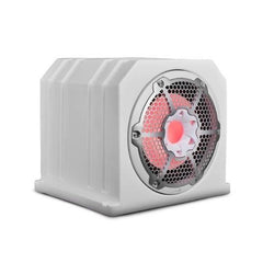 DS18 10" Marine & Motorsports Subwoofer Box Loaded with Integrated RGB Lights 4 Ohms 700W WHT| NXL-10SUBLD/W