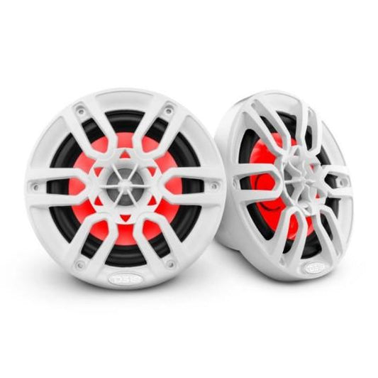DS18 NXL 8" 2-Way Coaxial Marine Speaker With LED RGB Lights 125 Watts Rms 4-Ohm -White | NXL-8