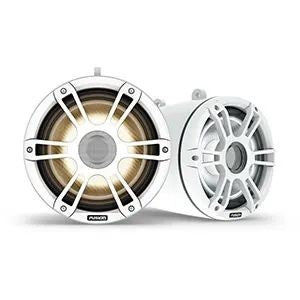 FUSION Signature Series 3i Marine Wake Tower Speakers, 8.8" 330-watt CRGBW, Sports White | 010-02773-50