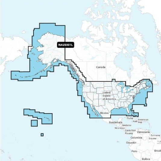 GARMIN Navionics+ U.S. & Coastal Canada, Navionics+ microSD/SD card NAUS001L | 010-C1366-30
