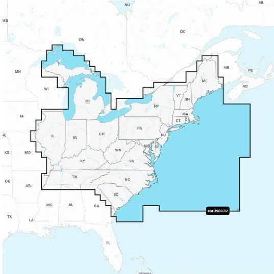 GARMIN Navionics+ U.S. East, Navionics+ microSD/SD card NAUS007R | 010-C1370-30