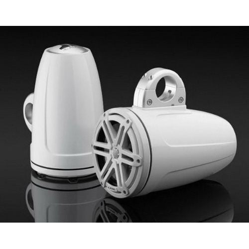 JL Audio M3 7.7in Enclosed Tower Speakers White Sport Grille