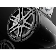 JL Audio M3 7.7in Enclosed Tower Speakers Gray Sport Grille