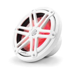 JL Audio M3 7.7in Coaxial Speakers White Sport Grille with RGB LED