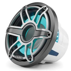 JL Audio M6 10in Subwoofer with Titanium Sport Grille Infinite Baffle, RGB LED