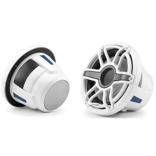 JL Audio M6 10in Subwoofer with White Sport Grille Infinite Baffle