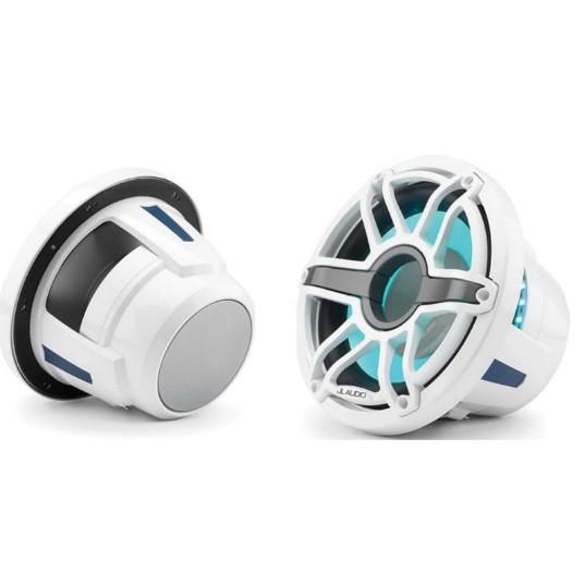 JL Audio M6 10in Subwoofer with White Sport Grille Infinite Baffle, RGB LED