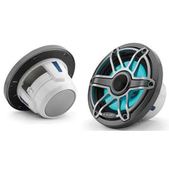 JL Audio M6 6.5in Coaxial Speakers Titanium Sport Grille with RGB LED