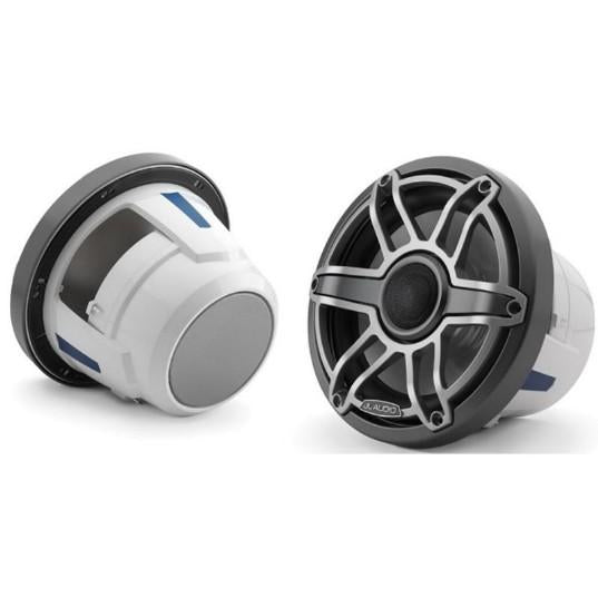 JL Audio M6 8.8in Coaxial Speakers Titanium Sport Grille