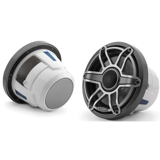 JL Audio M6 8.8in Coaxial Speakers Titanium Sport Grille
