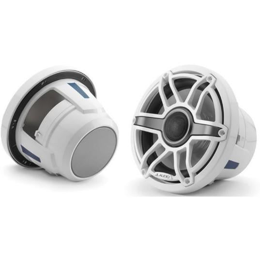 JL Audio M6 8.8in Coaxial Speakers White Sport Grille