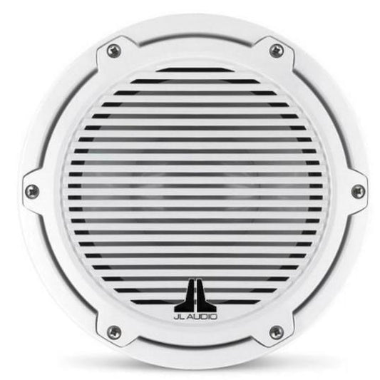 JL Audio M6 8in Subwoofer with White Classic Grille Infinite Baffle