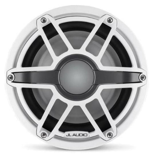 JL Audio M6 8in Subwoofer with White Sport Grille Infinite Baffle