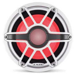 JL Audio M6 8in Subwoofer with White Sport Grille Infinite Baffle, RGB LED