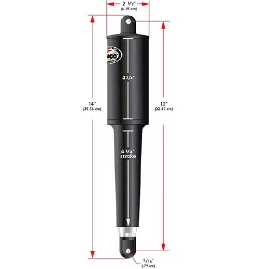 LENCO MARINE 4 1/4" STROKE 102 STANDARD ACTUATOR - 12 VOLT - 5/16"  | 15059-001