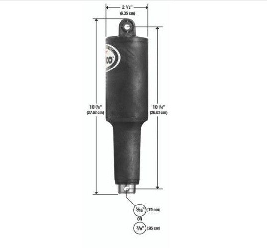 LENCO MARINE 2 1/4" STROKE XDS ACTUATOR - 12 VOLT - 5/16" X 3/8" | 15152-001