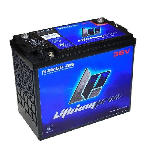 LITHIUM PROS LiFePO4 Battery, 36V/75 Ah w/ NMEA (Troll/Deep cycle, Grp GC12) Bluetooth| N3275-36 | N75-36 | DROP SHIP,FREE FRT