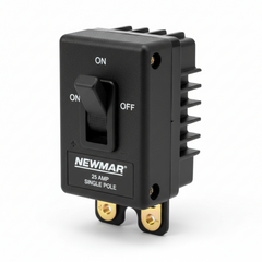 Newmar 25 Amp Single Pole Breaker W/ Black Throw