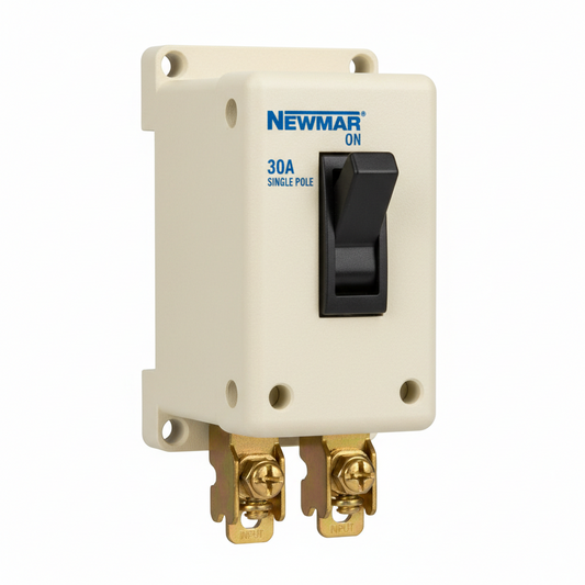 Newmar 10 Amp Single Pole Breaker W/ Black Throw
