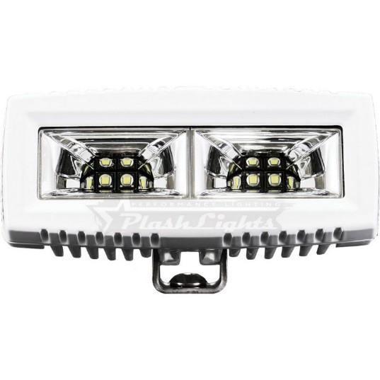 PLASHLIGHTS 40W Low Profile LED Spreader Light - 120 Scene Flood - White Housing | 40-LP-SC-WHT
