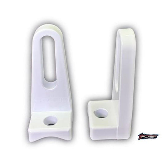 PLASHLIGHTS Billet Aluminum Light Bar "L" Mount - .375" Slot - Pair | L8-WHT-PAIR