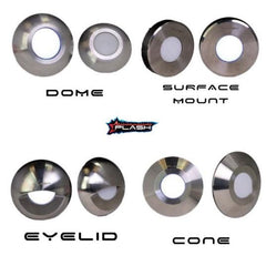 PLASHLIGHTS Gravity Surface Mounted LED Deck Light - Stainless Steel - Cool White | UL-1014-EL-CW-SS