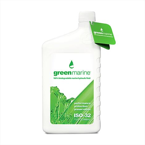 POWER-POLE 4 Pack Green Marine Fluid 1qt bottle | GM-iso32-qt-4pk
