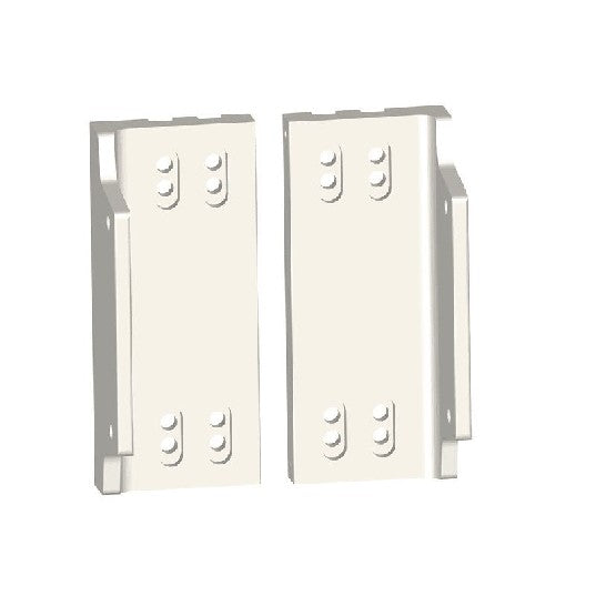 POWER-POLE MtoS Dual bkt 1" thick w/slots WT (new) | PKD-MtoS-plt-WT