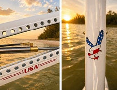 POWER-POLE Heritage Edition Blade One Pump, 10ft, Dual Pole - Red, White, & Blue | PP-2-BLS-10-250E - SHIPPING CHARGES APPLY